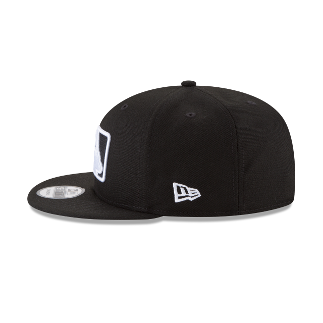 MLB Batterman Logo New Era Men Black White 9Fifty Basic Snapback product image 4, provided for visual reference and product