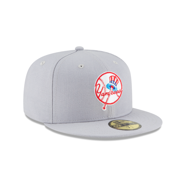 New York Yankees MLB New Era Men Grey 59Fifty Cooperstown 1946 Wool Fitted Hat product image 6, provided for visual