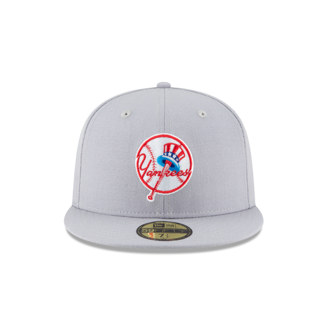 New York Yankees MLB New Era Men Grey 59Fifty Cooperstown 1946 Wool Fitted Hat product image 5, provided for visual