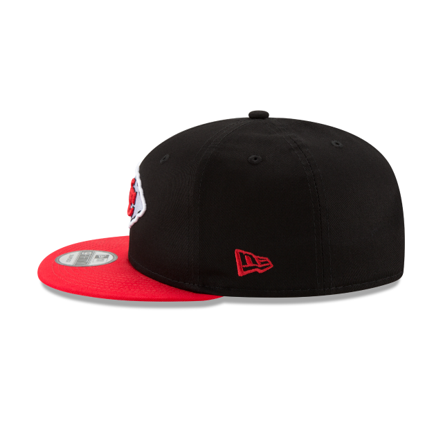 Kansas City Chiefs NFL New Era Men Black/Red 9Fifty Basic Snapback product image 5, provided for visual reference and