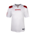 Montreal Alouettes CFL New Era Men White 2023 Away Replica Jersey product image 1, provided for visual reference and product