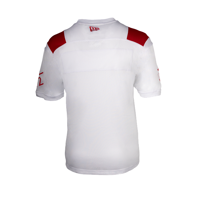 Montreal Alouettes CFL New Era Men White 2023 Away Replica Jersey product image 2, provided for visual reference and product