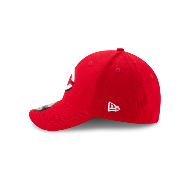 Cincinnati Reds MLB New Era Men Red 39Thirty Team Classic Stretch Fit Hat product image 4, provided for visual reference and
