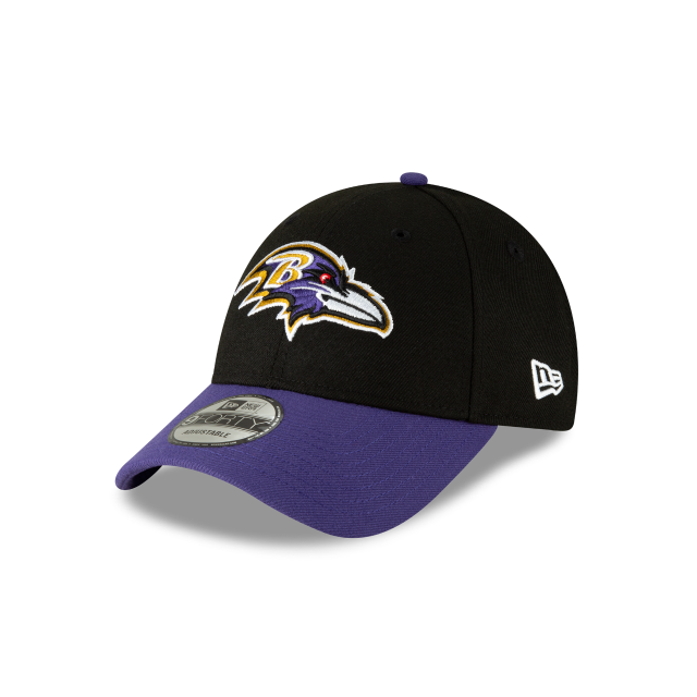 Baltimore Ravens NFL New Era Men Black/Purple 9Forty The League Adjustable Hat product image 1, provided for visual