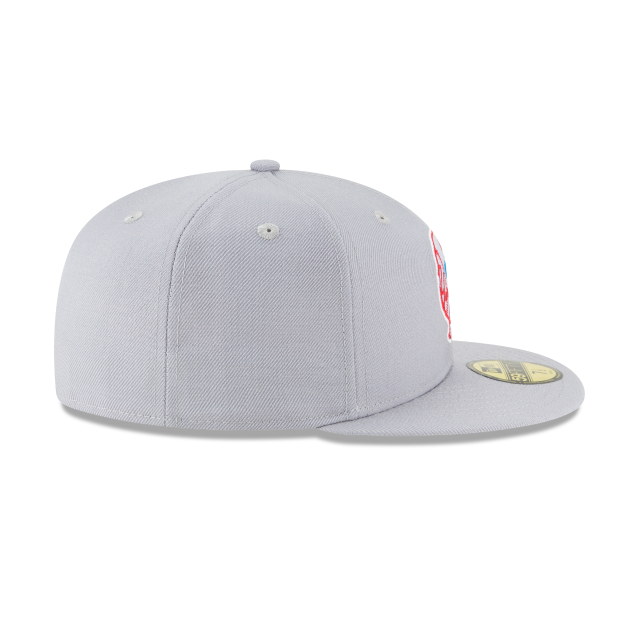 New York Yankees MLB New Era Men Grey 59Fifty Cooperstown 1946 Wool Fitted Hat product image 3, provided for visual