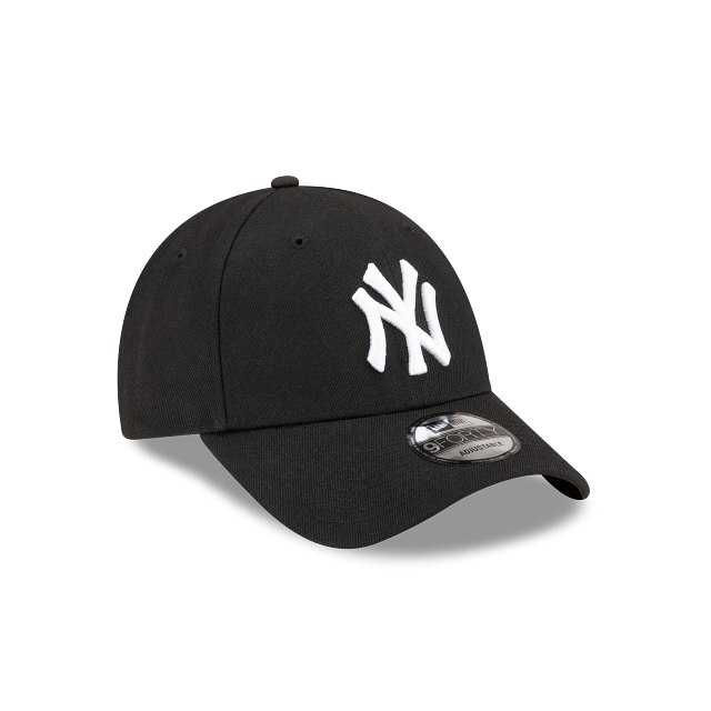 New York Yankees MLB New Era Men Black 9Forty Adjustable Hat product image 7, provided for visual reference and product