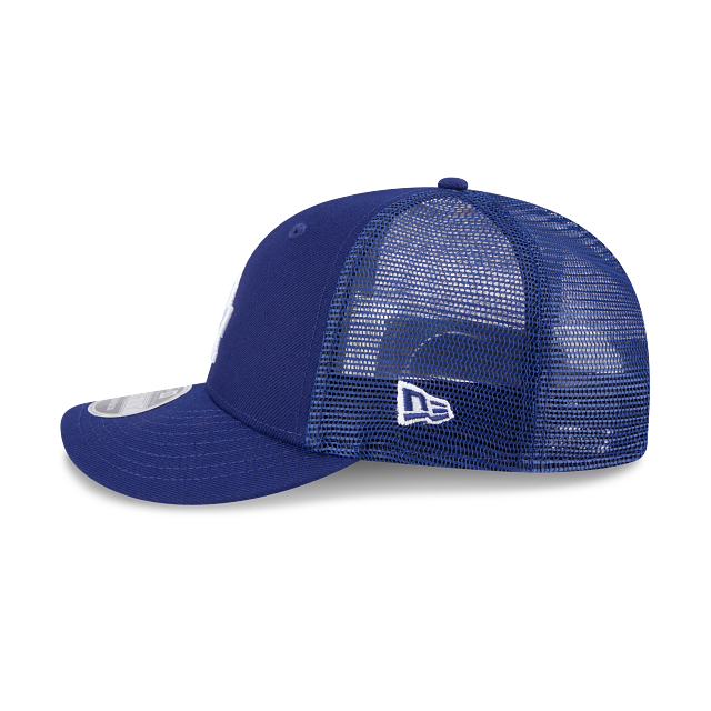 Los Angeles Dodgers MLB New Era Men Royal 9Fifty Low Profile Trucker Snapback product image 4, provided for visual reference
