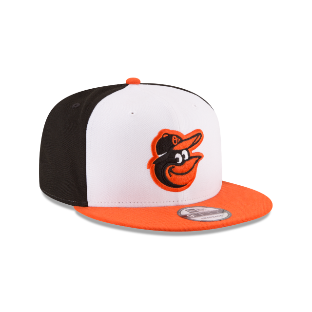 Baltimore Orioles MLB New Era Men White Orange 9Fifty Basic Snapback product image 3, provided for visual reference and