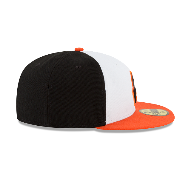 Baltimore Orioles MLB New Era Men White Orange 59Fifty Authentic Collection Home Fitted Hat product image 6, provided for