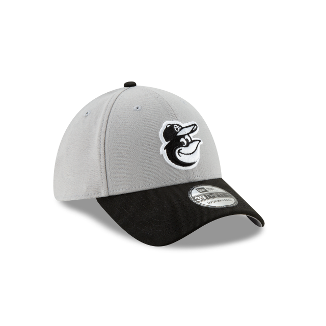 Baltimore Orioles MLB New Era Men Grey Black 39Thirty Team Classic Stretch Fit Hat product image 3, provided for visual