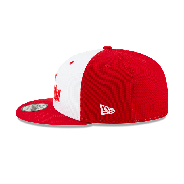 CFL New Era Men Red/White 9Fifty Canada Day Two Tone Sideline Snapback product image 5, provided for visual reference and
