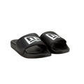 New Era Flag Men Black White AX20 Slides Sandals product image 1, provided for visual reference and product detail review