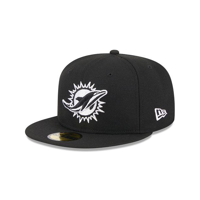 Miami Dolphins NFL New Era Men Black 59Fifty 1993 Pro Bowl Fitted Hat product image 4, provided for visual reference and