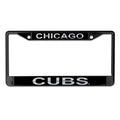 Chicago Cubs Black License Plate Frame product image 1, provided for visual reference and product detail review