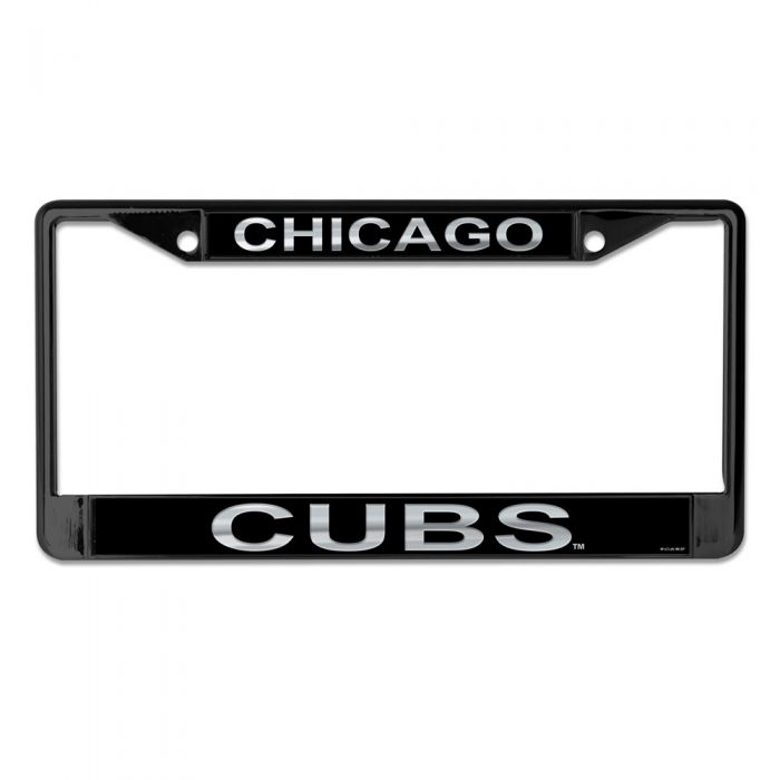 Chicago Cubs Black License Plate Frame product image 1, provided for visual reference and product detail review