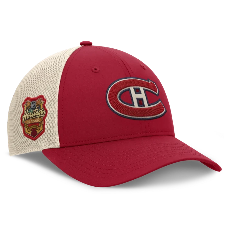Montreal Canadiens NHL Fanatics Branded Men Red 2026 Heritage Classic Authentic Pro Rink Trucker Snapback product image 1,