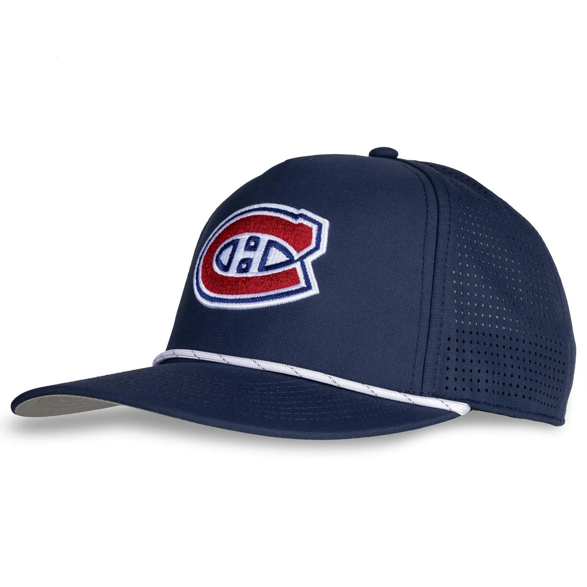 Montreal Canadiens NHL American Needle Men Navy Buxton Pro Snapback Hat product image 1, provided for visual reference and