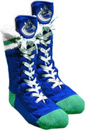 Vancouver Canucks NHL Hockey Sockey Unisex Navy Slipper Skates Socks product image 1, provided for visual reference and