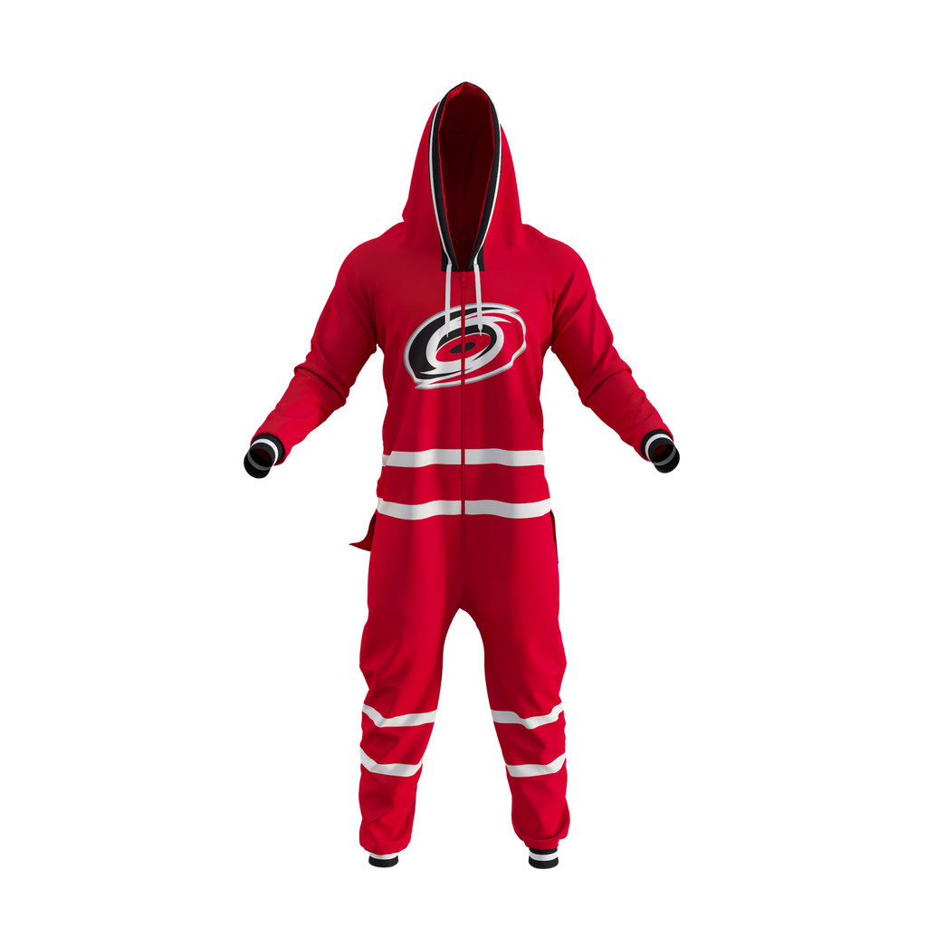 Carolina Hurricanes NHL Hockey Sockey Men Red Team Uniform Onesie product image 1, provided for visual reference and product
