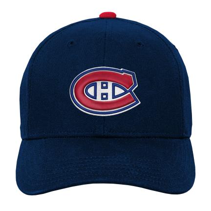 Montreal Canadiens NHL Outerstuff Kids Navy Precurve Snapback product image 1, provided for visual reference and product
