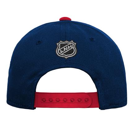 Montreal Canadiens NHL Outerstuff Kids Navy Precurve Snapback product image 2, provided for visual reference and product