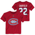 Cole Caufield Montreal Canadiens NHL Outerstuff Toddler Red T-Shirt product image 1, provided for visual reference and