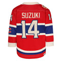 Nick Suzuki Montreal Canadiens NHL Outerstuff Youth Red 2026 Heritage Classic Premier Jersey product image 1, provided for