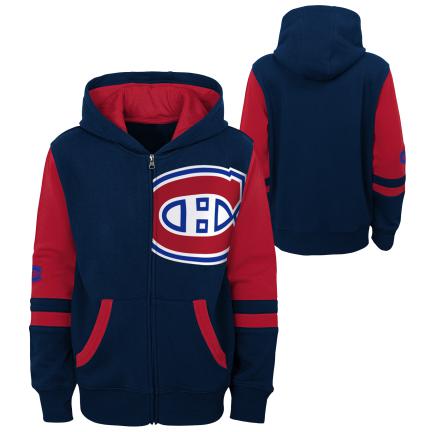 Montreal Canadiens NHL Outerstuff Infant Navy Face-off Pullover Hoodie product image 3, provided for visual reference and
