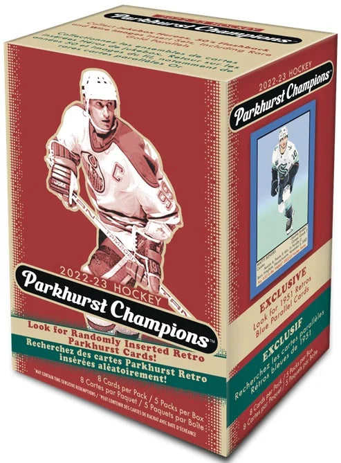 NHL Upper Deck 2023 Parkhurst Champions Hockey Blaster product image 1, provided for visual reference and product detail
