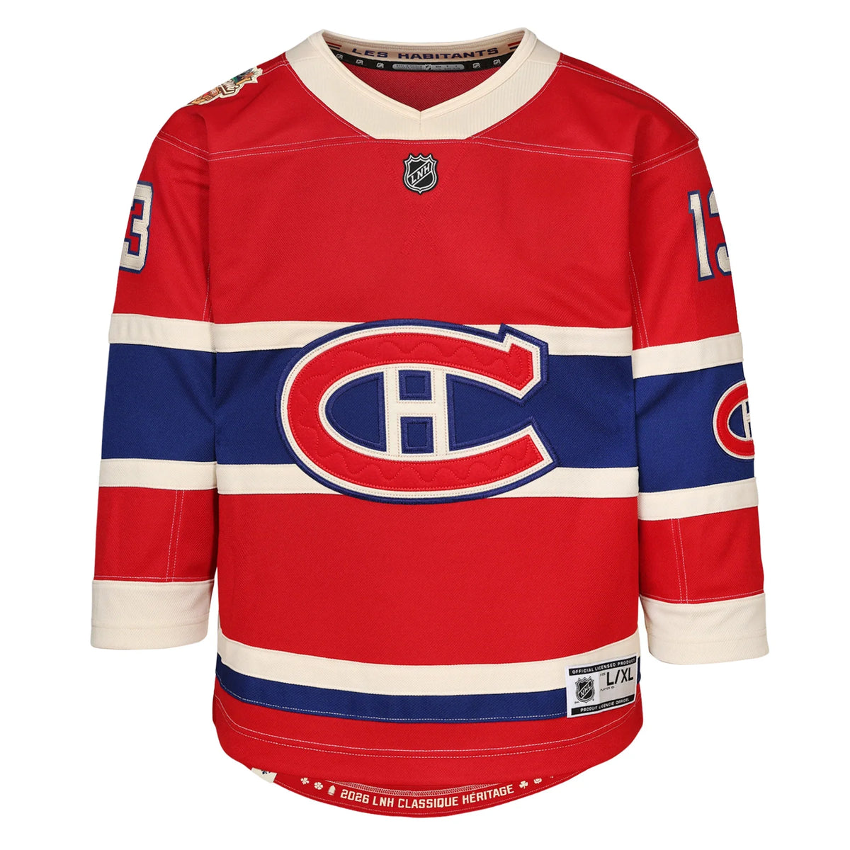 Cole Caufield Montreal Canadiens NHL Outerstuff Youth Red 2026 Heritage Classic Premier Jersey product image 2, provided for