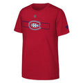 Montreal Canadiens NHL Fanatics Branded Youth Red Authentic Pro Rink T-Shirt product image 1, provided for visual reference