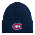 Montreal Canadiens NHL Outerstuff Youth Navy Beanie Cuffed Knit Hat product image 1, provided for visual reference and