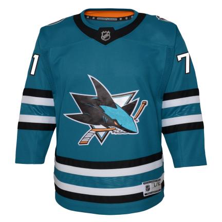 Macklin Celebrini San Jose Sharks NHL Outerstuff Youth Teal Premier Home Jersey product image 2, provided for visual