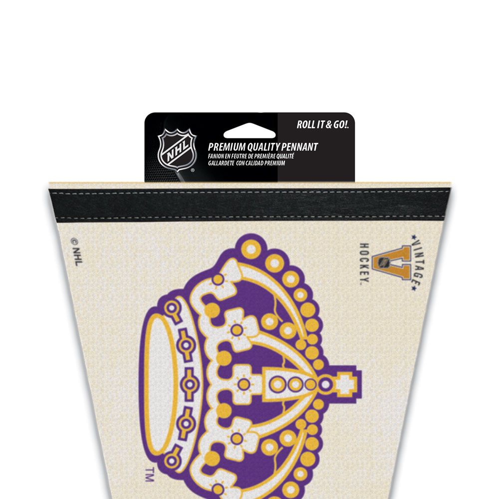 Los Angeles Kings NHL WinCraft 12"x30" Vintage Premium Pennant product image 3, provided for visual reference and product