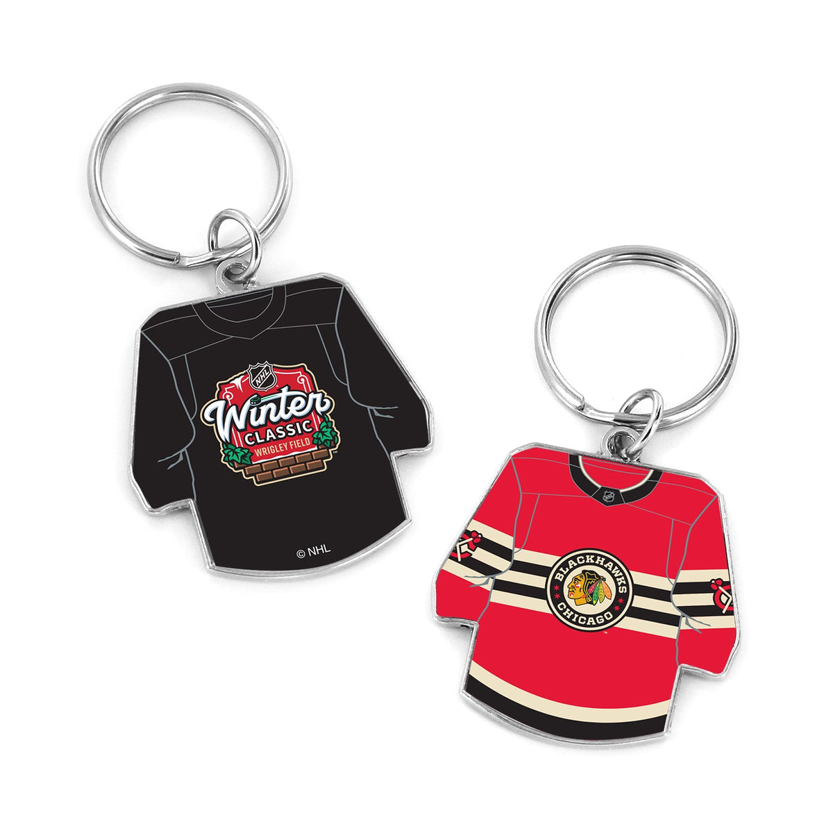 Chicago Blackhawks 2025 Winter Classic Reversible Jersey Keychain product image 1, provided for visual reference and product