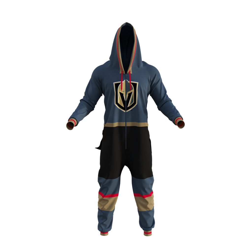 Las Vegas Golden Knights NHL Hockey Sockey Men Grey Team Uniform Onesie product image 1, provided for visual reference and