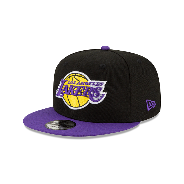 Los Angeles Lakers NBA New Era Men Black Purple 9Fifty 2 Tone Snapback product image 1, provided for visual reference and