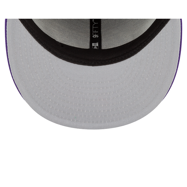 Los Angeles Lakers NBA New Era Men Black Purple 9Fifty 2 Tone Snapback product image 7, provided for visual reference and