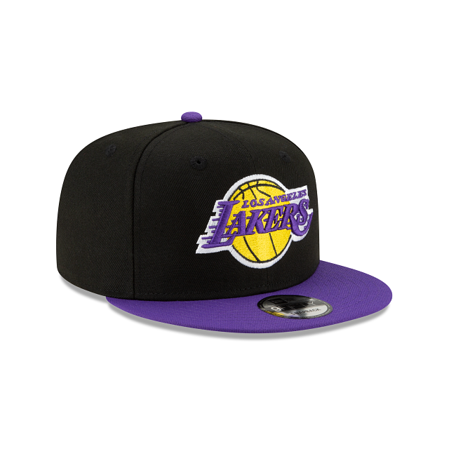 Los Angeles Lakers NBA New Era Men Black Purple 9Fifty 2 Tone Snapback product image 4, provided for visual reference and