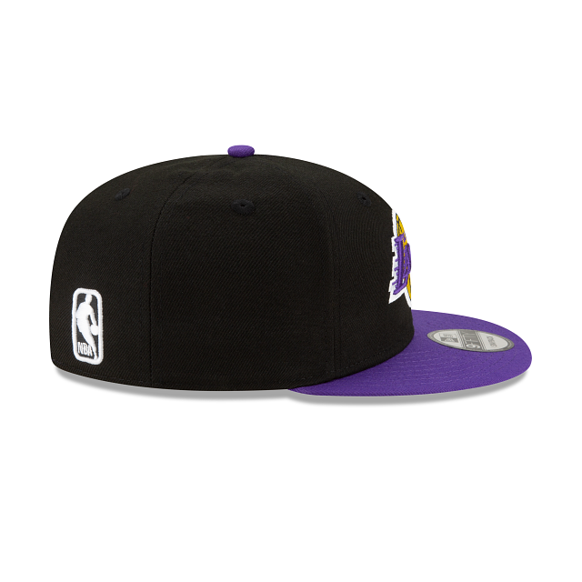 Los Angeles Lakers NBA New Era Men Black Purple 9Fifty 2 Tone Snapback product image 6, provided for visual reference and
