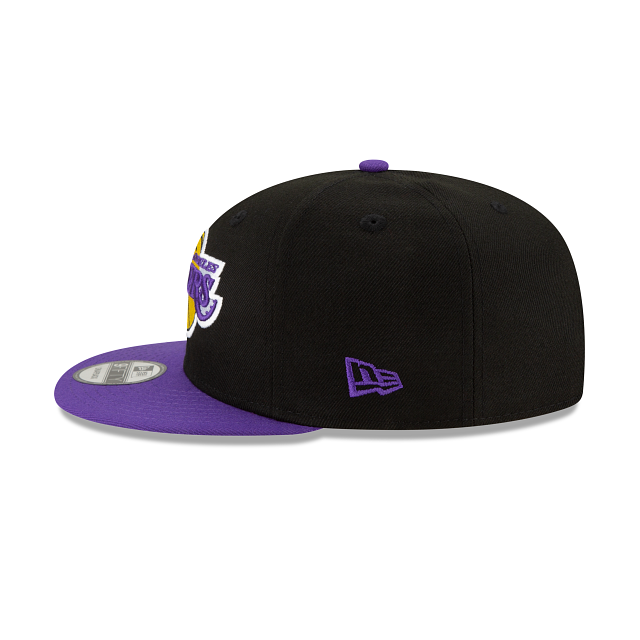 Los Angeles Lakers NBA New Era Men Black Purple 9Fifty 2 Tone Snapback product image 5, provided for visual reference and