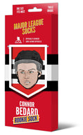 Connor Bedard Chicago Blackhawks NHL Major League Socks Men Red Crew Socks product image 1, provided for visual reference