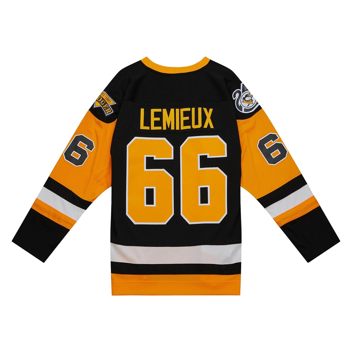 Mario Lemieux Pittsburgh Penguins NHL Mitchell & Ness Men Black 1991 Blue Line Authentic Jersey product image 1, provided