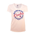 Chicago Cubs Women White Scoop Gameday Everyday. product image 1, provided for visual reference and product detail review