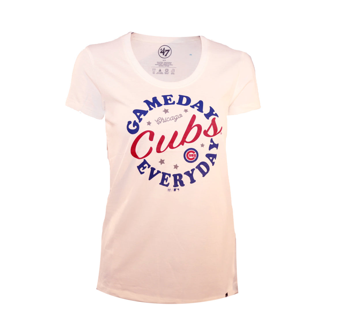 Chicago Cubs Women White Scoop Gameday Everyday. product image 1, provided for visual reference and product detail review