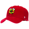 Chicago Blackhawks Red Tomahawks Logo Adjustable Clean-Up Hat product image 1, provided for visual reference and product