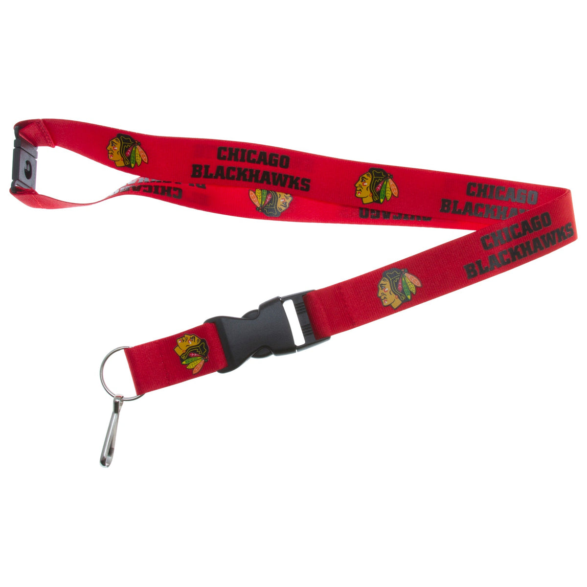 Chicago Blackhawks Red Team Lanyard product image 1, provided for visual reference and product detail review
