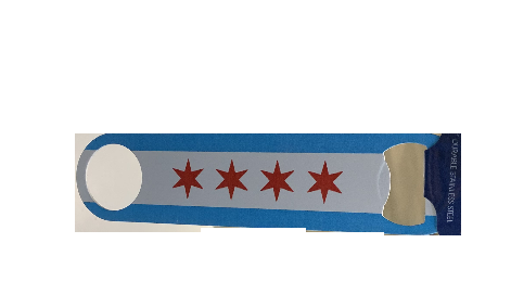 Chicago Flag 2 Sided Bottle Opener product image 1, provided for visual reference and product detail review