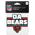 Chicago Bears Da Bears 4x4 Decal product image 1, provided for visual reference and product detail review