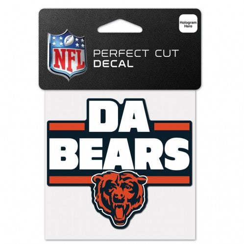 Chicago Bears Da Bears 4x4 Decal product image 1, provided for visual reference and product detail review